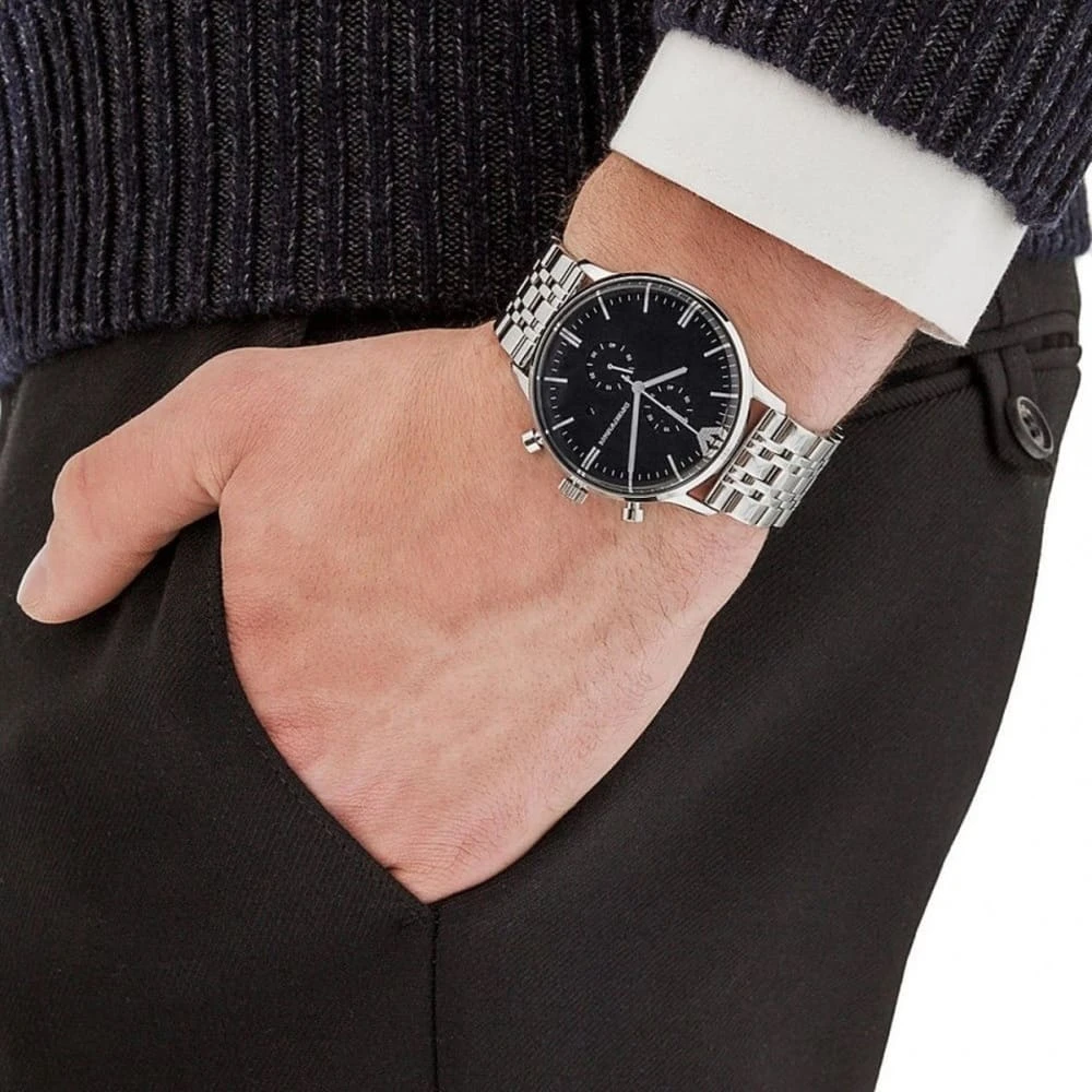 Vyriškas laikrodis EMPORIO ARMANI AR0389 - CLASSIC CHRONOGRAPH (zi066a)
