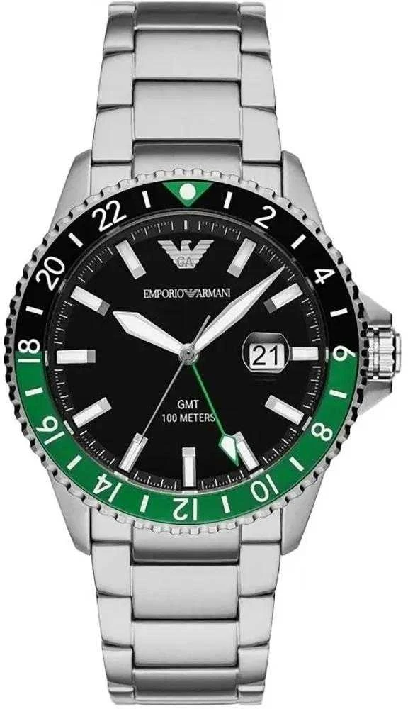 EMPORIO ARMANI AR11589 – Diver GMT vyriškas laikrodis (zi112a)
