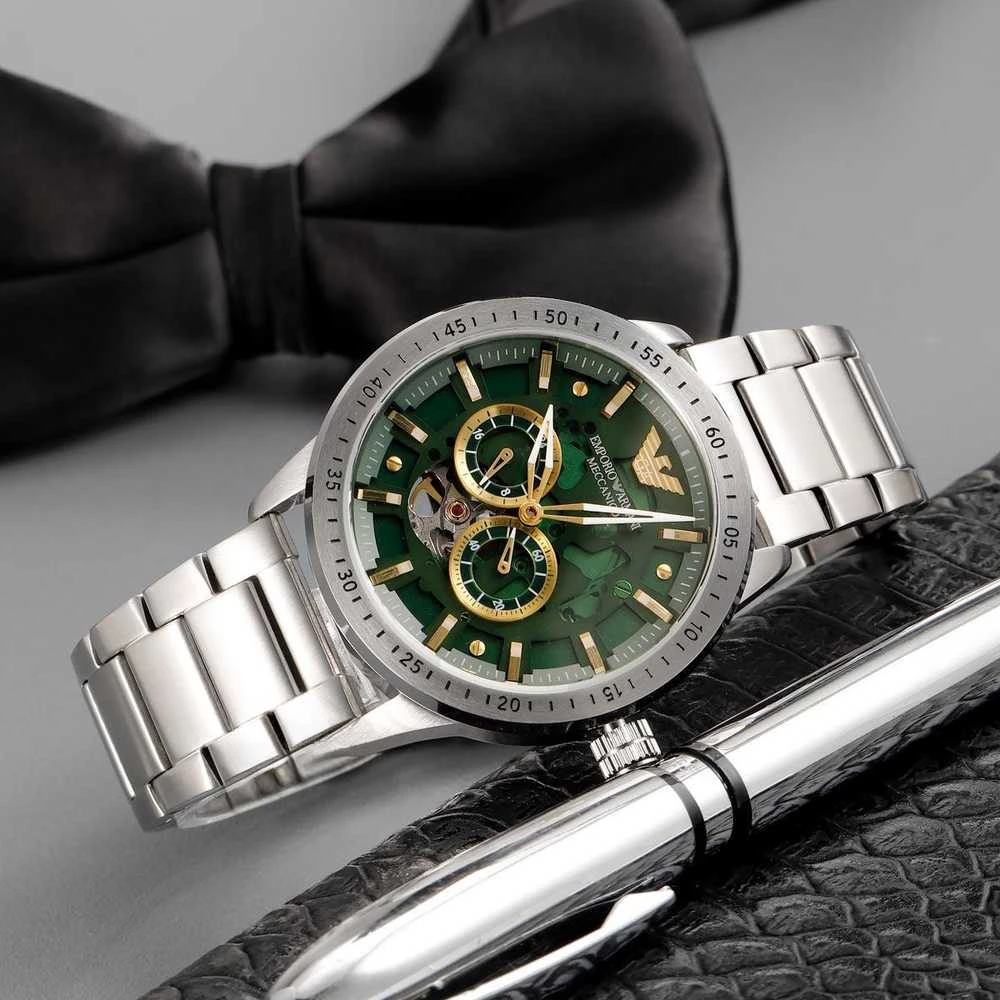 Vyriškas laikrodis EMPORIO ARMANI AR60052 - MARIO MECCANICO - AUTOMAT (zi056a)