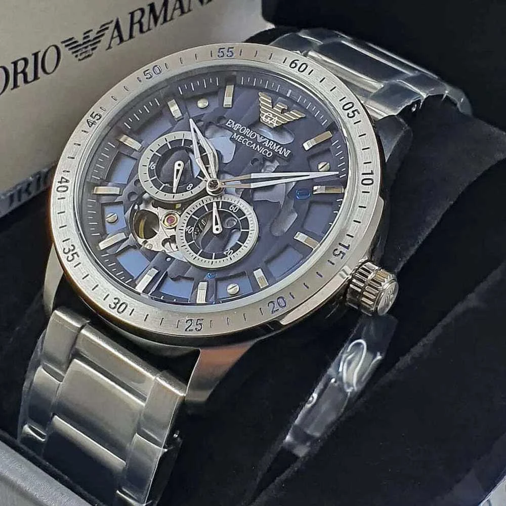 Vyriškas laikrodis EMPORIO ARMANI AR60052 - MARIO MECCANICO - AUTOMAT (zi056a)