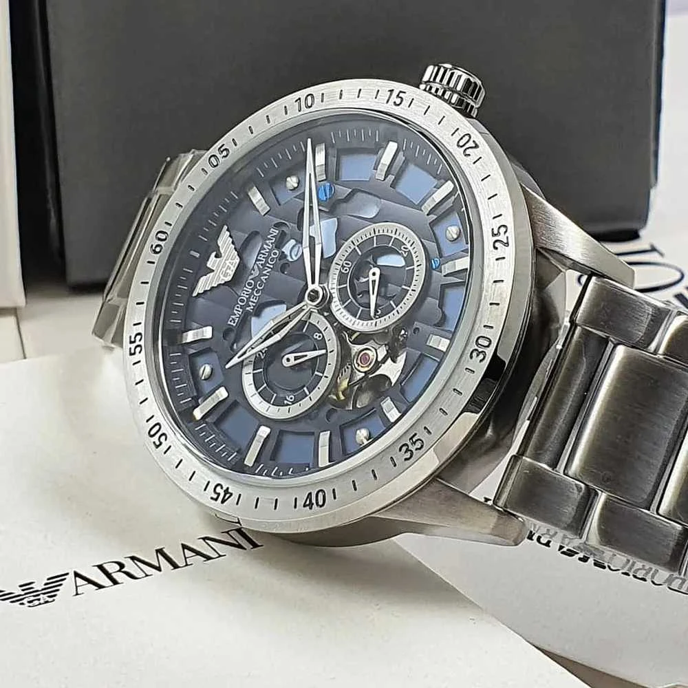 Vyriškas laikrodis EMPORIO ARMANI AR60052 - MARIO MECCANICO - AUTOMAT (zi056a)