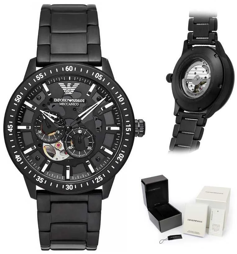Vyriškas laikrodis EMPORIO ARMANI AR60054 - MARIO MECCANICO - AUTOMAT (zi056c)