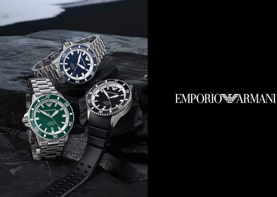 Vyriškas laikrodis EMPORIO ARMANI AR60079 Sea Explorer AUTOMATIC (zi110a) + BOX