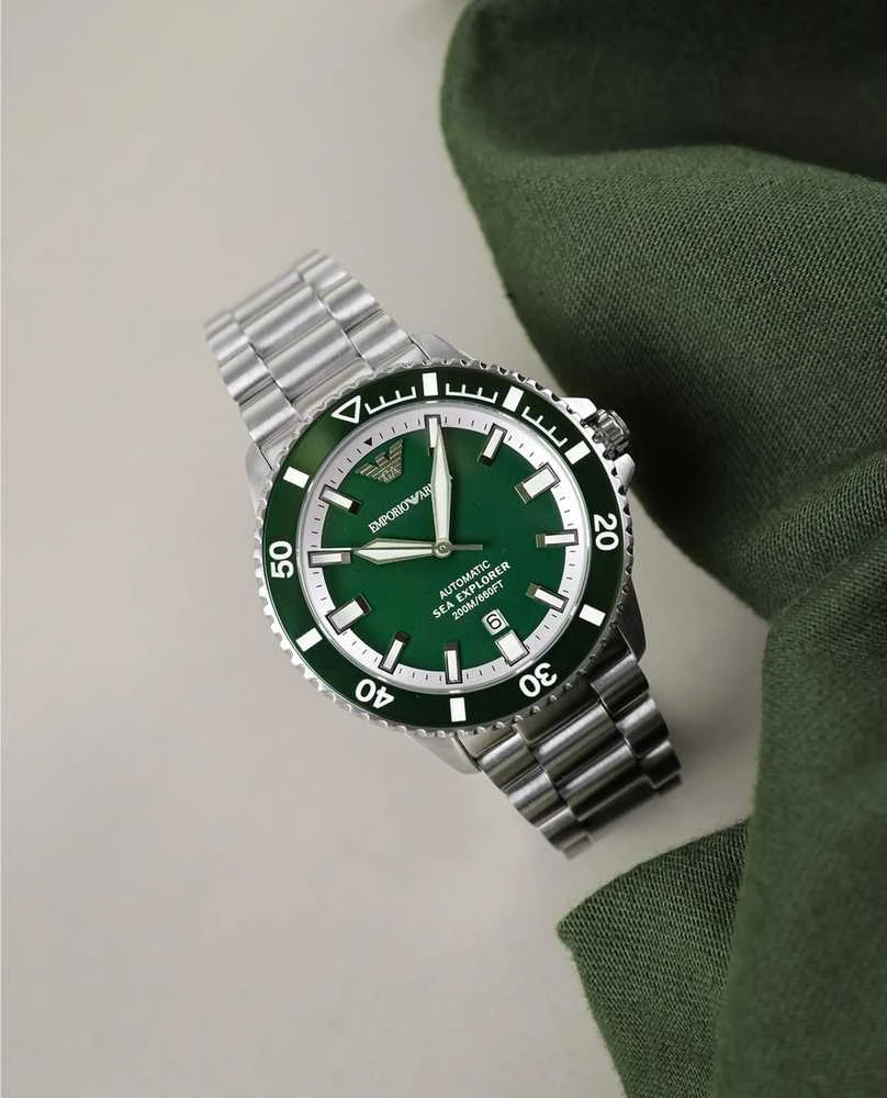 Vyriškas laikrodis EMPORIO ARMANI AR60080 Sea Explorer AUTOMATIC (zi110b) + BOX