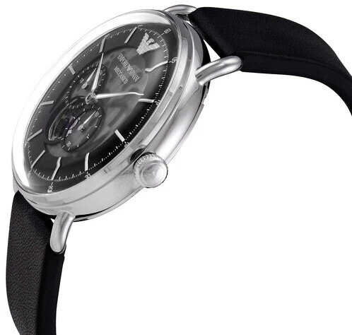 Vyriškas laikrodis EMPORIO ARMANI AVIATOR AUTOMATIC AR60026 + BOX (zi099a)