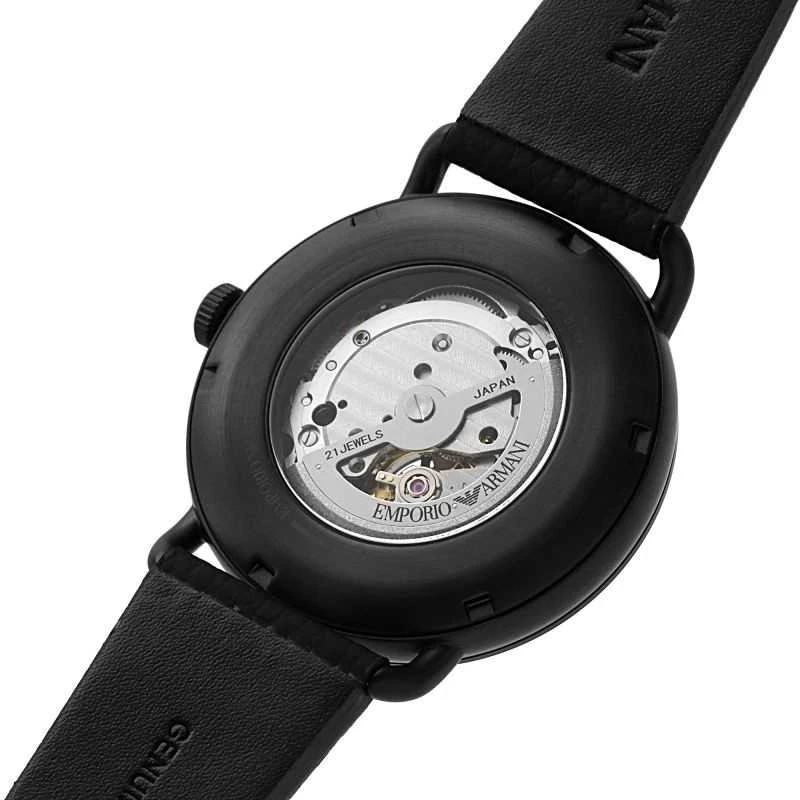 Vyriškas laikrodis EMPORIO ARMANI AVIATOR AUTOMATIC AR60028 + BOX (zi099c)