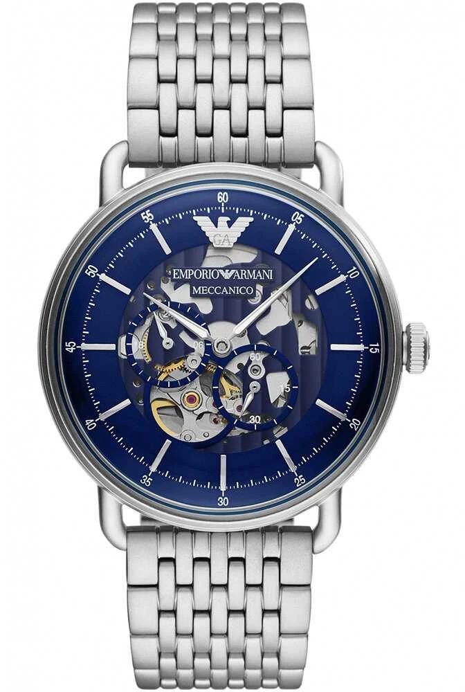 Vyriškas laikrodis EMPORIO ARMANI AVIATOR AUTOMATIC AR60024 + BOX (zi098a)