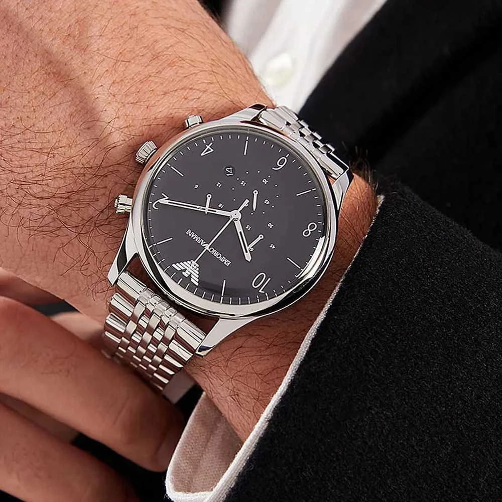 Vyriškas laikrodis EMPORIO ARMANI CLASSIC AR1863 + BOX (zi003d)
