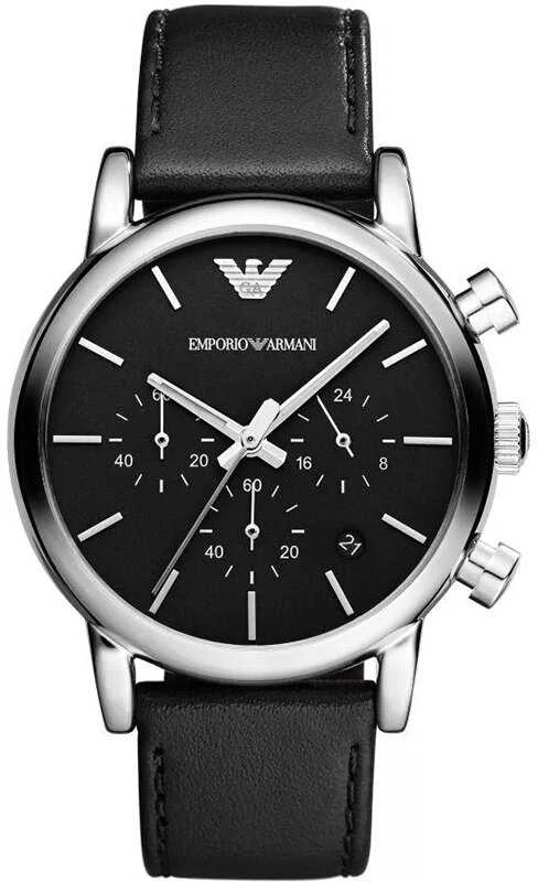 EMPORIO ARMANI CLASSIC VYRIŠKAS LAIKRODIS AR1733 + DĖŽUTĖ (zi084b)