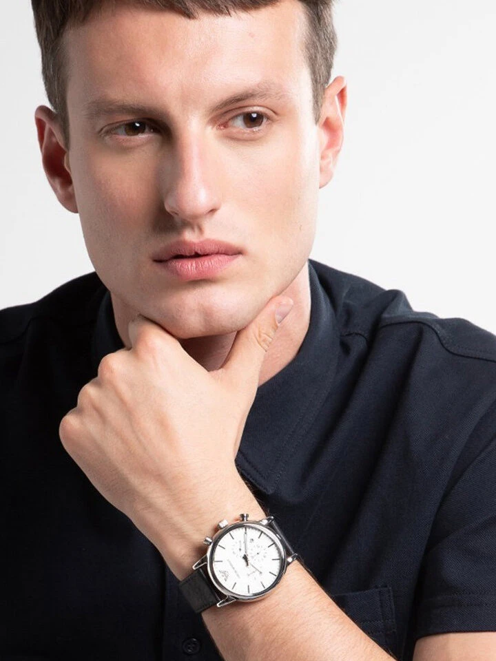 Vyriškas laikrodis EMPORIO ARMANI LUIGI AR1807 + BOX (zi091a)
