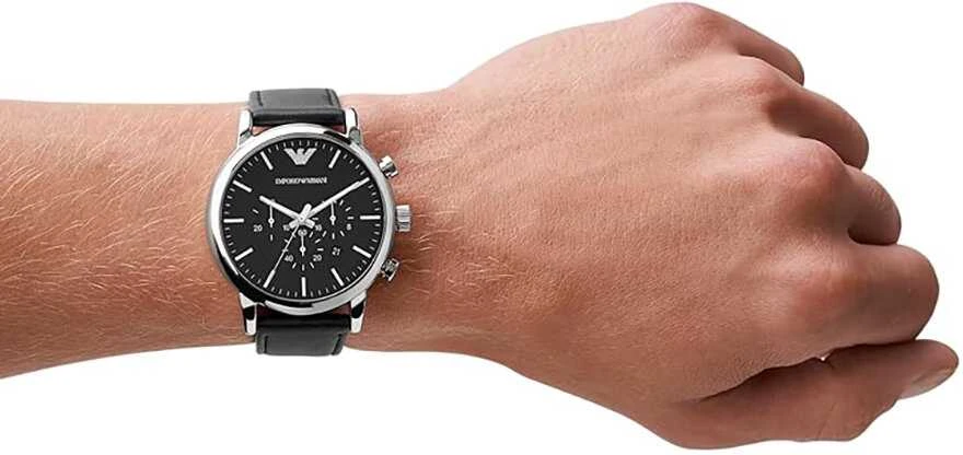 Vyriškas laikrodis EMPORIO ARMANI LUIGI AR1828 + BOX (zi091b)