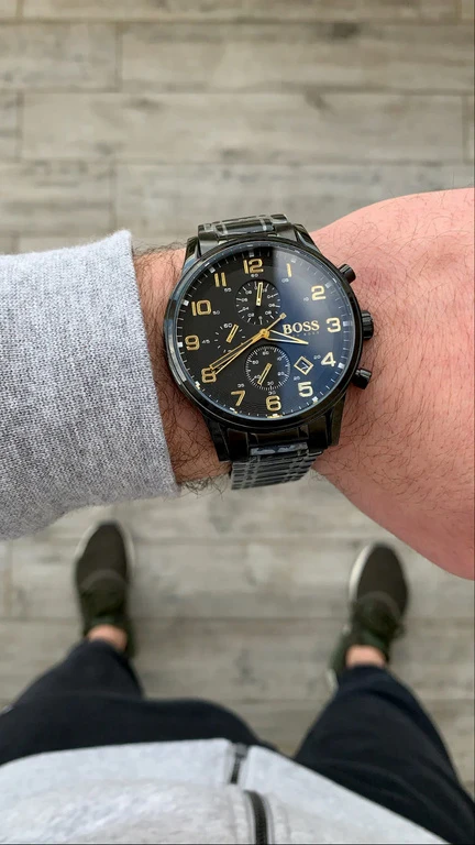 VYRIŠKAS LAIKRODIS HUGO BOSS 1513275 – AEROLINER CHRONO (zh020a)