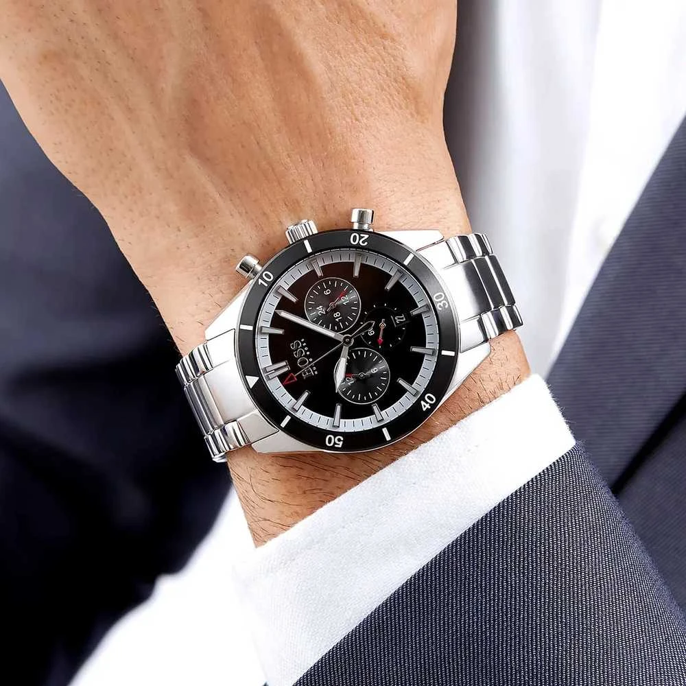 Vyriškas laikrodis HUGO BOSS 1513862 SANTIAGO (zh069a)