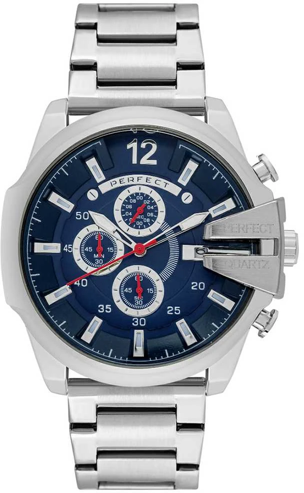 PERFECT VYRIŠKAS LAIKRODIS M513CH-04 - CHRONOGRAFAS (zp387d) + DĖŽUTĖ