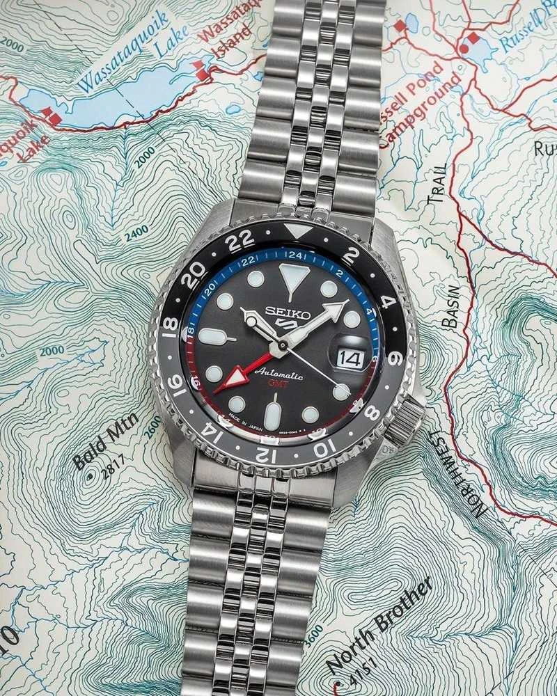 Vyriškas laikrodis Seiko 5 Sports SSK019, 43 mm, automatinis, su dėžute