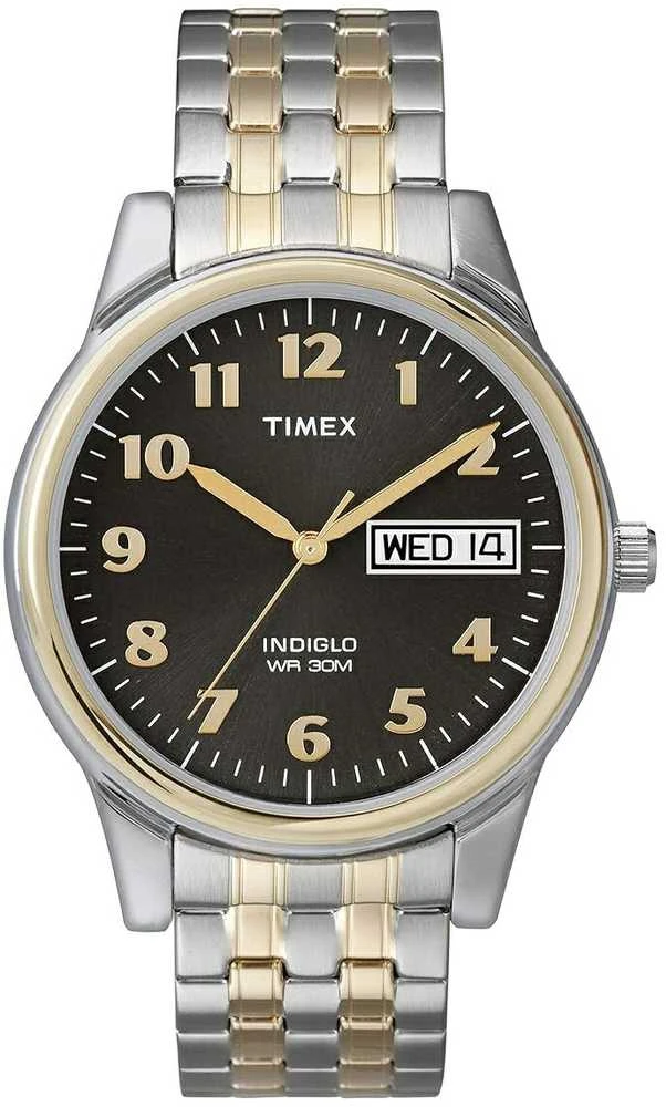 TIMEX Charles dviejų spalvų vyriškas laikrodis T26481 INDIGLO + DĖŽUTĖ