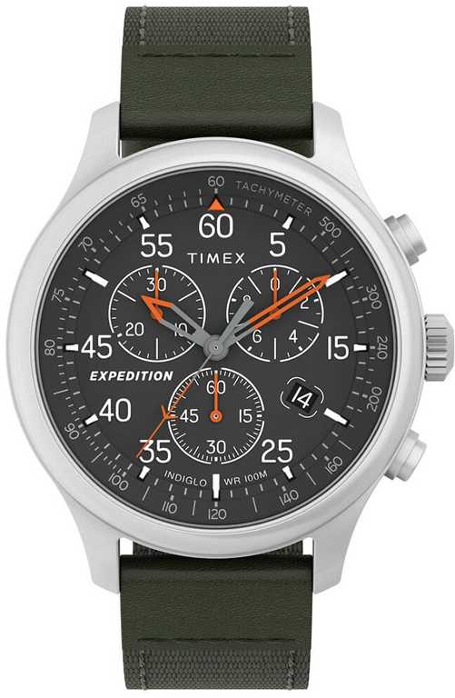 TIMEX vyriškas „Expedition Field Chronograph“ laikrodis, 43 mm, TW4B26700 + dėžutė