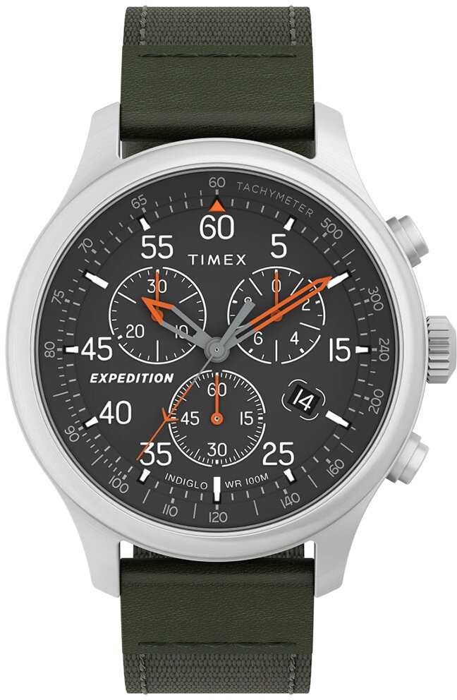 TIMEX vyriškas „Expedition Field Chronograph“ laikrodis, 43 mm, TW4B26700 + dėžutė