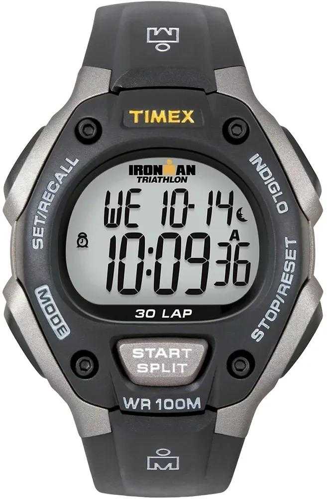 TIMEX T5E901 C30 Ironman tradicinis 30 ratų pilno dydžio vyriškas laikrodis + dėžutė