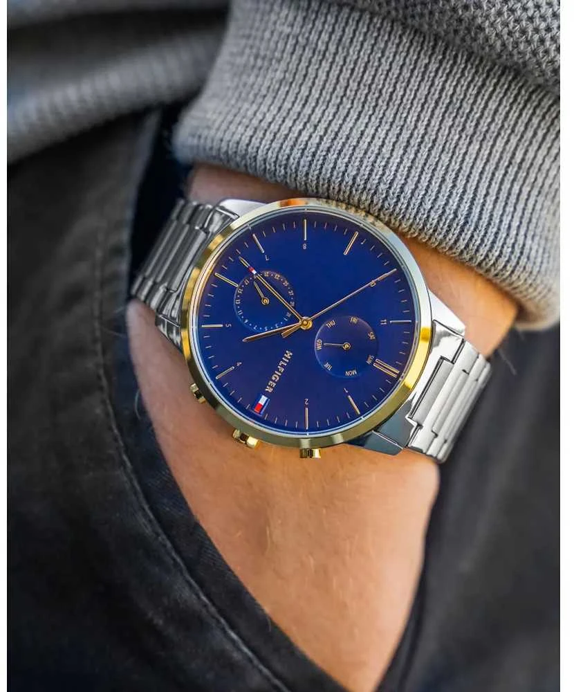 Vyriškas laikrodis TOMMY HILFIGER 1710408 HUNTER (zf119b) + BOX