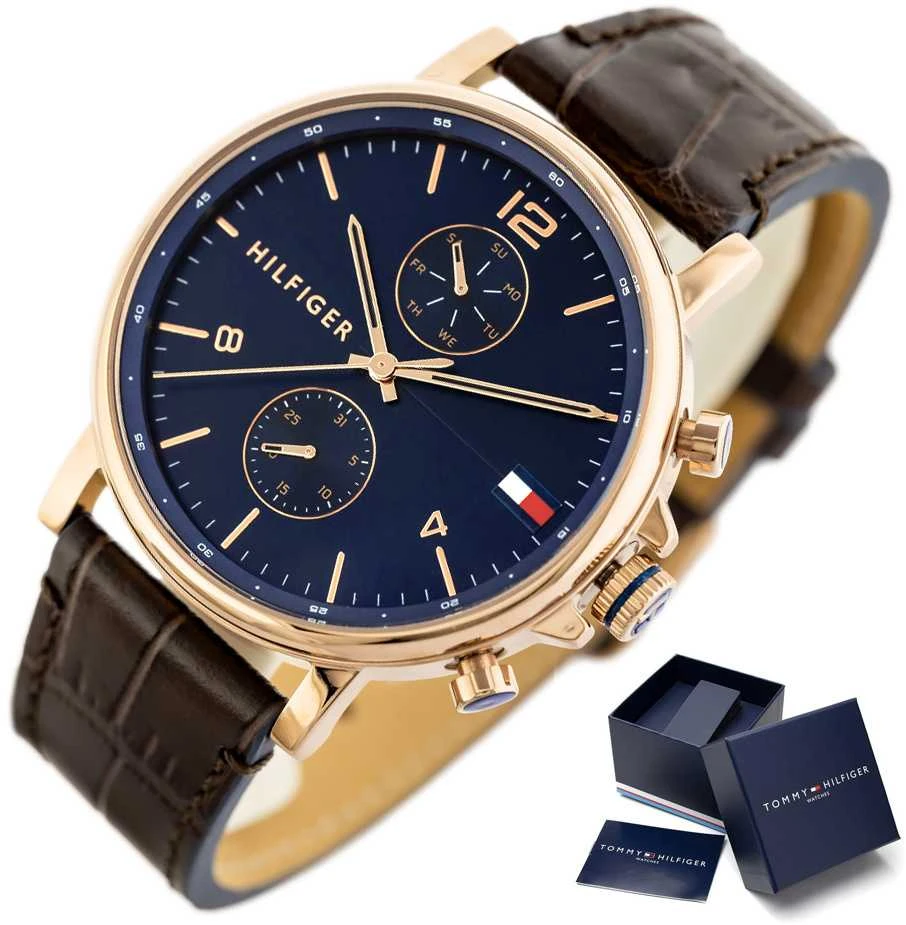 Vyriškas laikrodis TOMMY HILFIGER 1710418 DANIEL (zf010c) + BOX