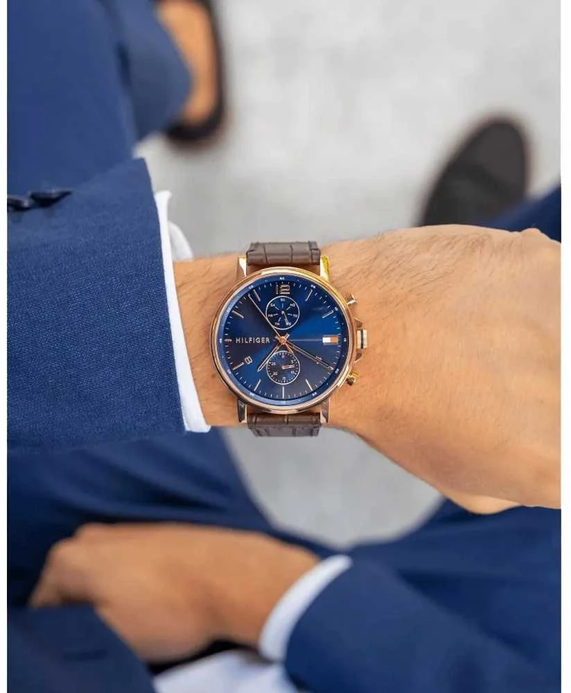 Vyriškas laikrodis TOMMY HILFIGER 1710418 DANIEL (zf010c) + BOX