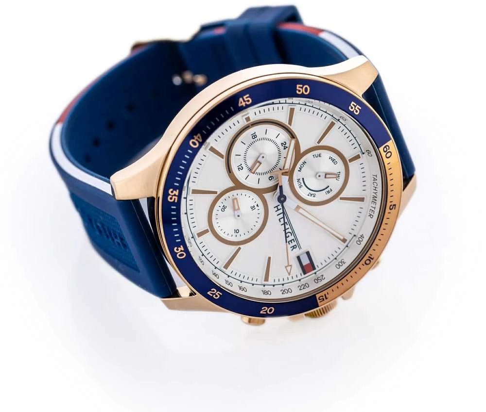 TOMMY HILFIGER VYRIŠKAS LAIKRODIS Bank 1791778 (zf064a) + DĖŽUTĖ
