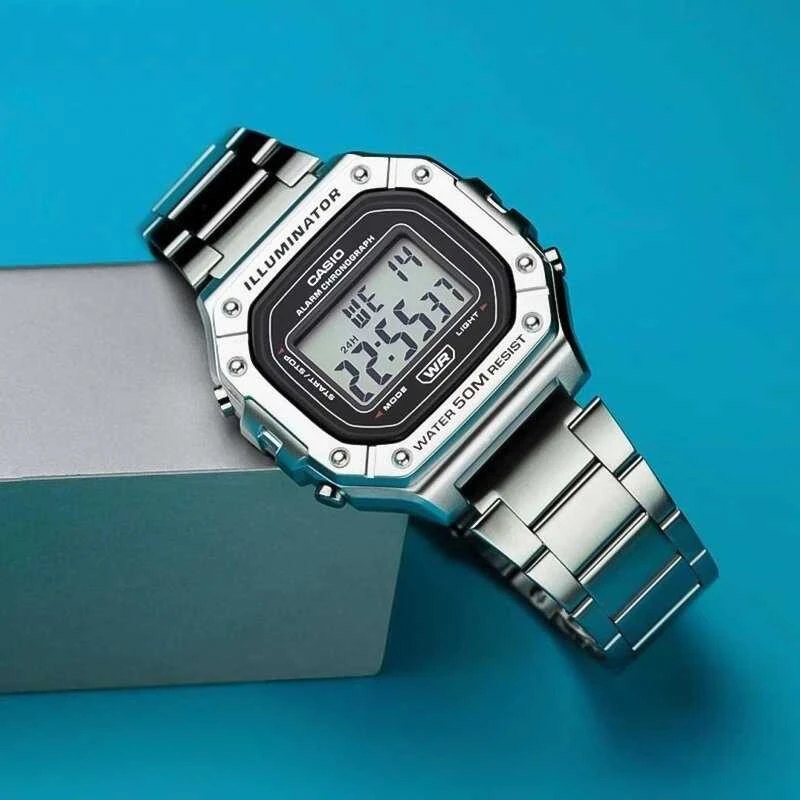 Casio VYRIŠKAS LAIKRODIS W-218HD-1A + DĖŽUTĖ