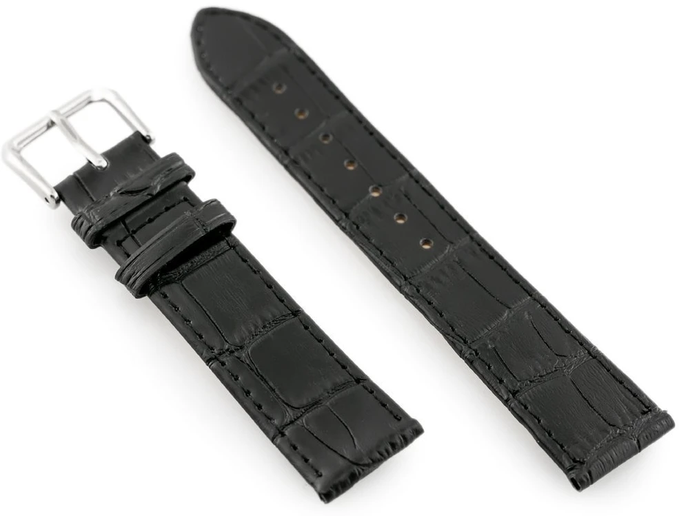 Pacific W41 leather watch strap - juodas - 18mm