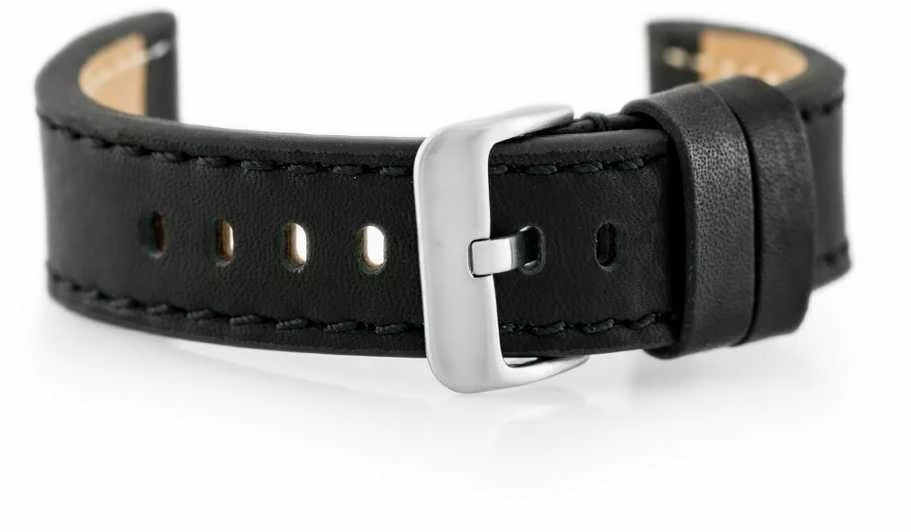 Laikrodis Pacific Odinė laikrodžio apyrankė W48 - PREMIUM - juoda/juoda - 20mm