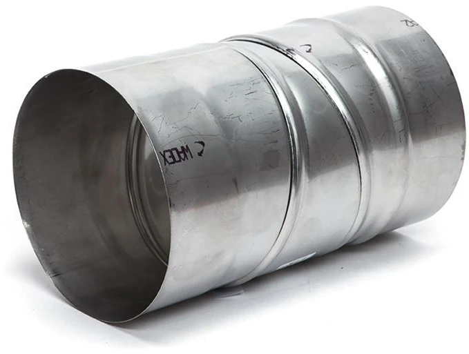 Kaminų alkūnė WADEX 115, D130 mm 45°