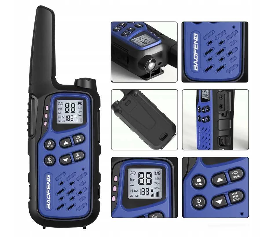 Dvkryptis Radijas - Baofeng Bf-t25e, Mėlynas