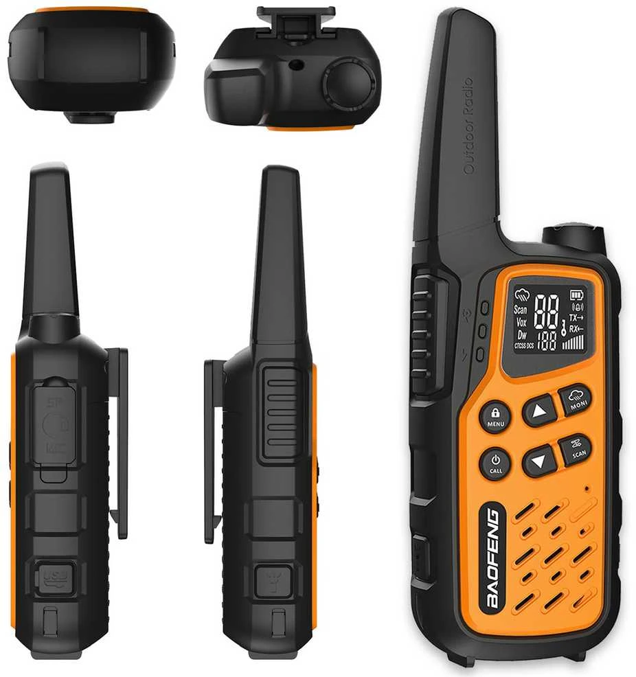 Walkie-Talkie Baofeng BF-T25E Oranžinis, 2 pieces