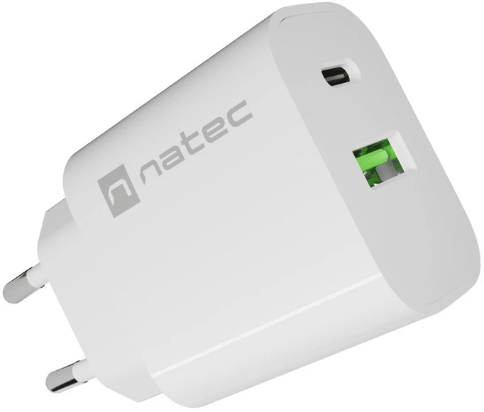 NATEC Ribera Universal Baltas AC Fast charging Indoor