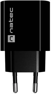 WALL CHARGER NATEC RIBERA 1X USB-A + 1X USB-C 20W Juodas