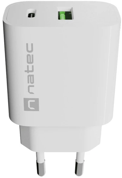 NATEC Ribera Universal Baltas AC Fast charging Indoor