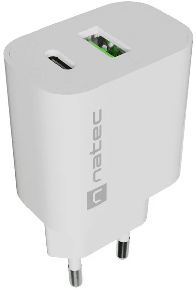 NATEC Ribera Universal Baltas AC Fast charging Indoor