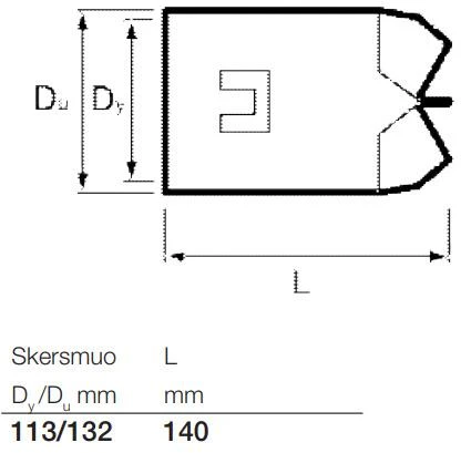 Drenažo vamzdžių aklė Wavin, Ø 113 mm