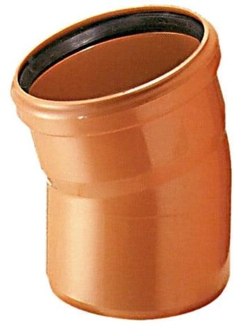 Lauko kanalizacijos alkūnė Wavin, d , 160, 15*