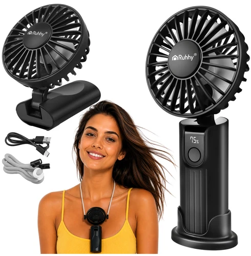 Ruhhy Mini Juodas Hand Fan