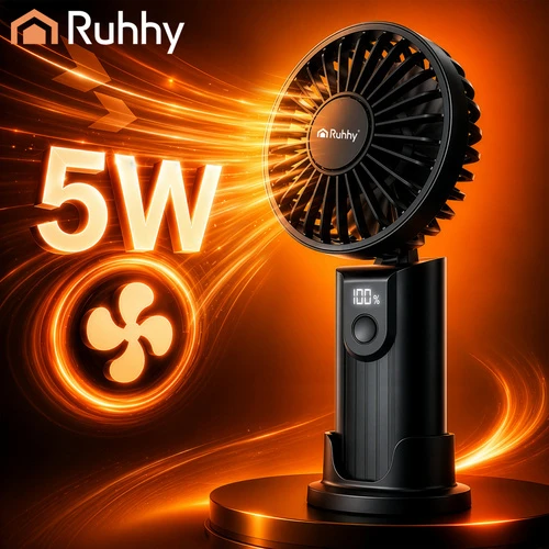 Ruhhy Mini Juodas Hand Fan