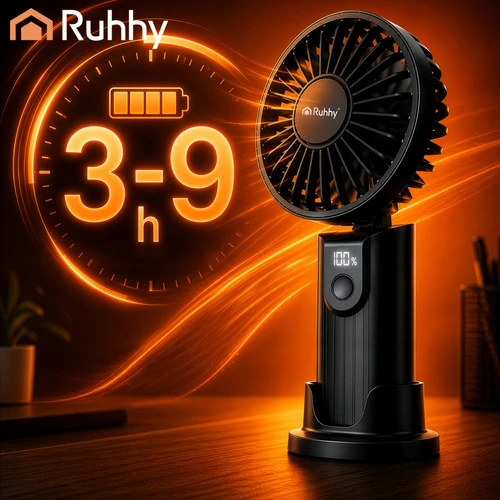 Ruhhy Mini Juodas Hand Fan