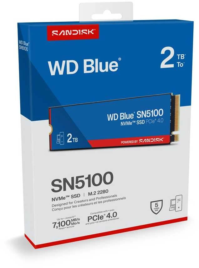 Sandisk Western Digital 2TB WD Mėlyna® SN5100 NVMe™ SSD