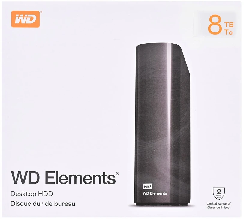 Western Digital Elements WDBWLG0080HBK-EESN Išorinis kietasis diskas 8 TB Micro-USB B 3.2 Gen 1 (3.1 Gen 1) Juodas
