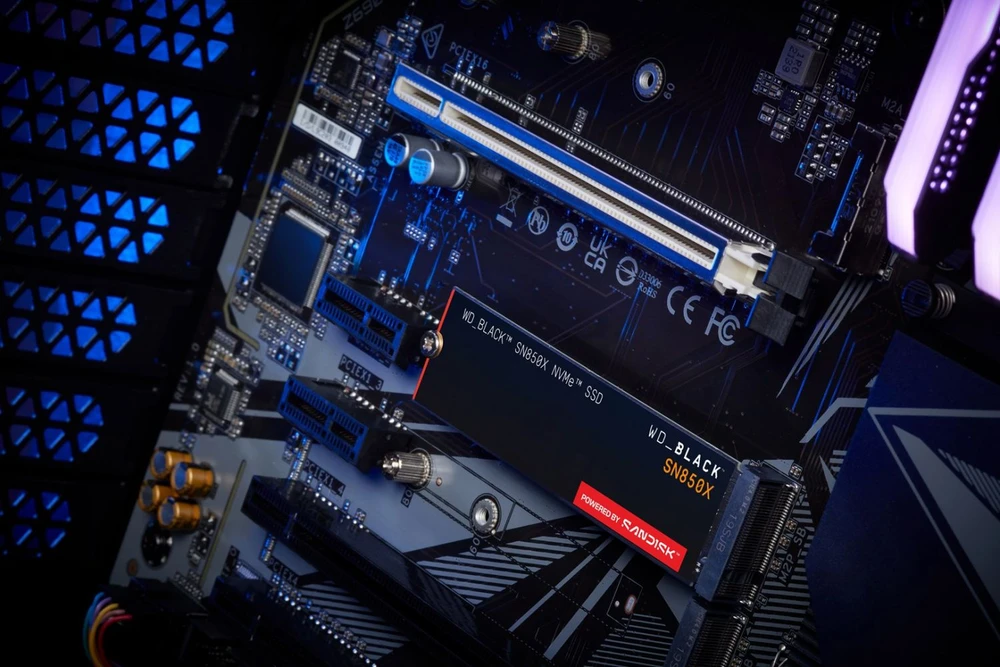 Kietasis diskas SSD Western Digital SN850X, 1TB/Supremely Fast PCIe Gen4 x4 M.2 internal single-packed POWERED BY SANDISK