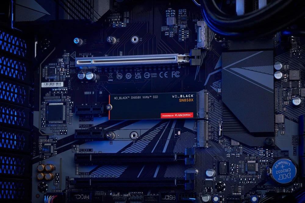Kietasis diskas SSD Western Digital SN850X, 1TB/Supremely Fast PCIe Gen4 x4 M.2 internal single-packed POWERED BY SANDISK