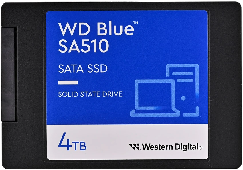 WD Mėlyna SA510 SSD 4TB SATA III 6Gb/s korpusas 2.5" 7mm vidinė vienguba pakuotė, MAITINA „SANDISK“