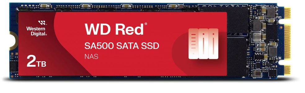 SanDisk WD Raudona SSD SA500 NAS 2TB SATA III 6Gb/s M.2 2280 Bulk