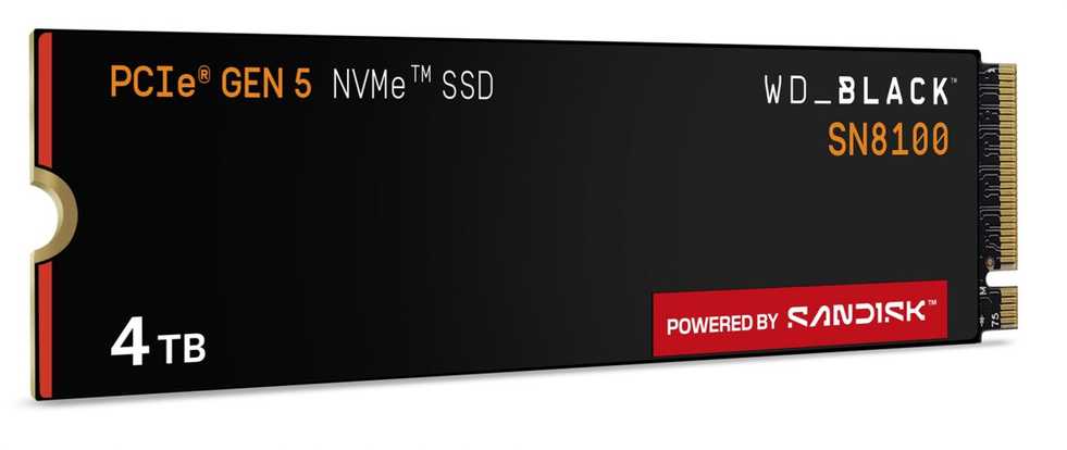 Kietasis diskas Western Digital WD_BLACK™ SN8100 NVMe™ SSD POWERED BY SANDISK, 8 TB