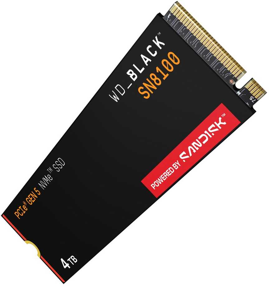 Kietasis diskas Western Digital WD_BLACK™ SN8100 NVMe™ SSD POWERED BY SANDISK, 8 TB